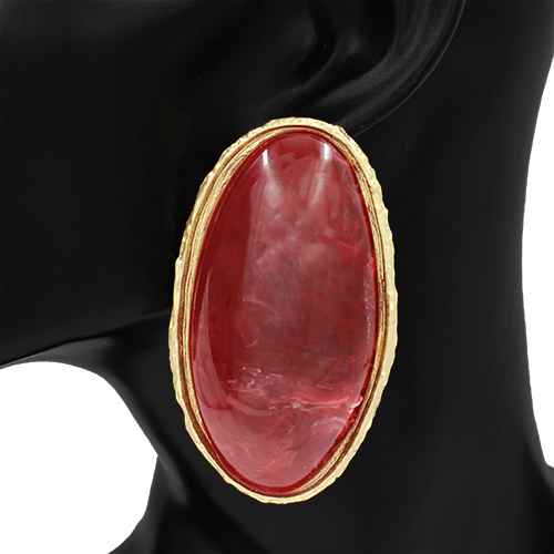 Oval Cabochon Drop Earrings | E2650