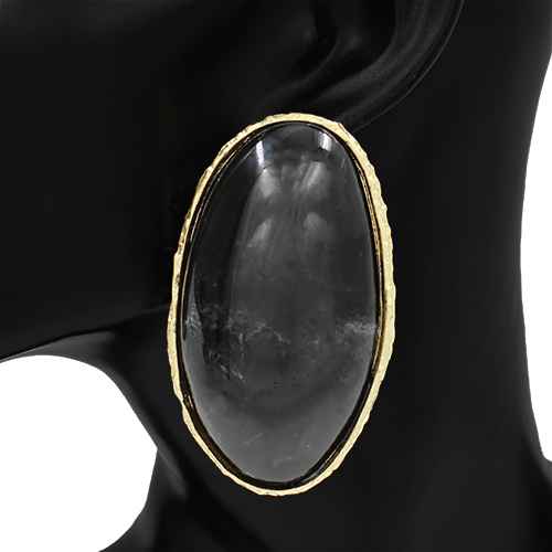 Oval Cabochon Drop Earrings | E2650