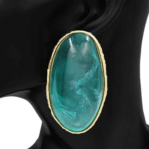 Oval Cabochon Drop Earrings | E2650