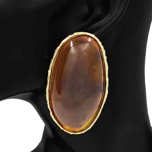 Oval Cabochon Drop Earrings | E2650
