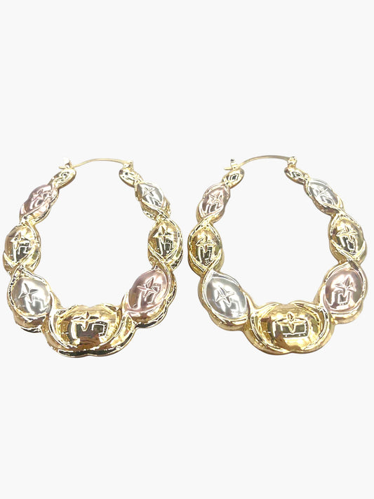 E2517 | Modern Twist Hoop Earrings | KE2695
