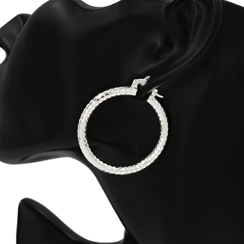 E2573 | Textured Timeless Hoop Earrings | KE2848-40
