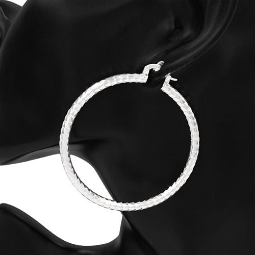 E2574 | Timeless Textured Hoop Earrings | KE2848-60