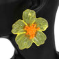 E2288 | Oversized Flower Drop Earrings | KE2869