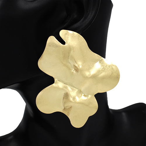 E1297 KE2880 Metal Drop Post Earrings