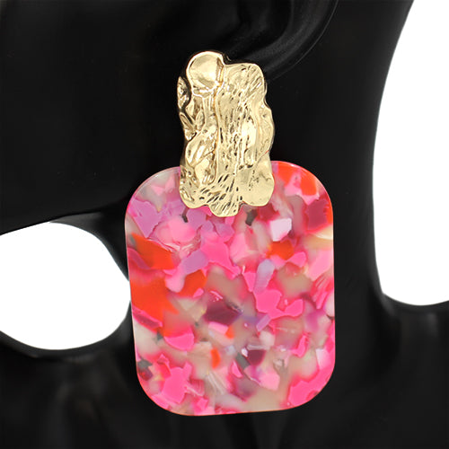 E2216 | Acrylic Post Earrings | KE2933