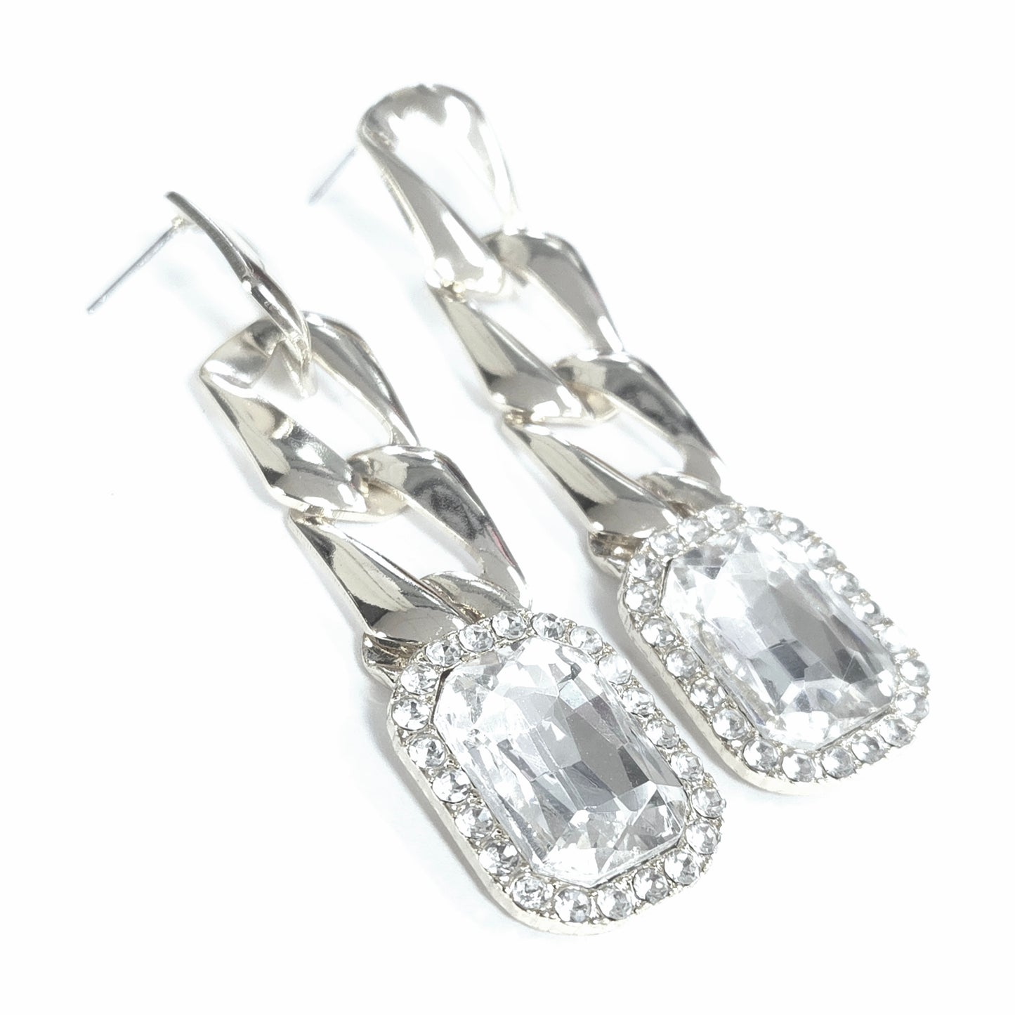 E1728 KE4138 Chain Dangle Earrings