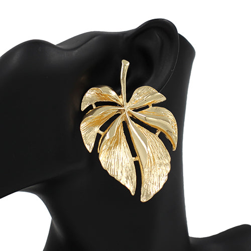 E1298 KE4320 Leaf Drop Earrings