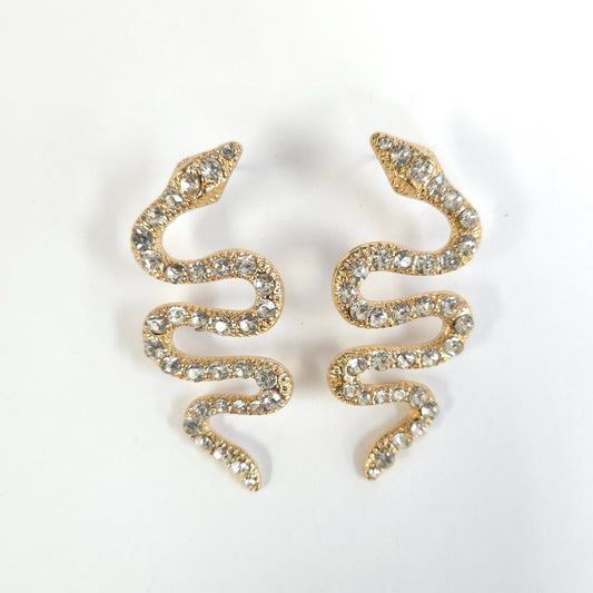 E1674 KE5145 Snake Drop Earrings
