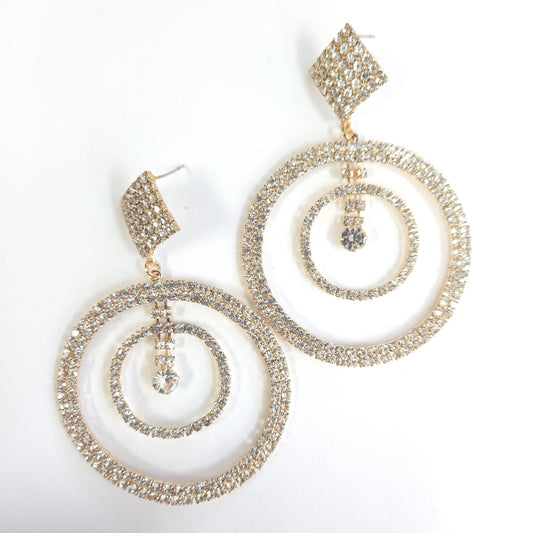 E1684 KE9034 Circle Dangle Earrings