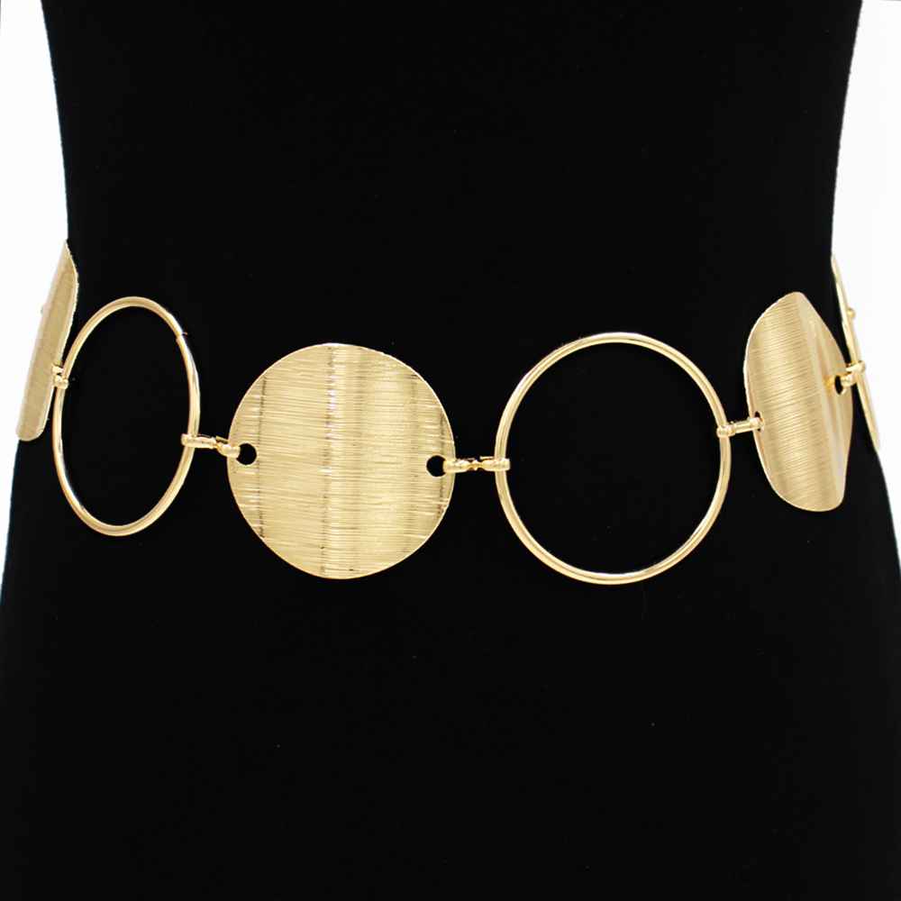 Round Disc Linked Waist Belt | BL1030