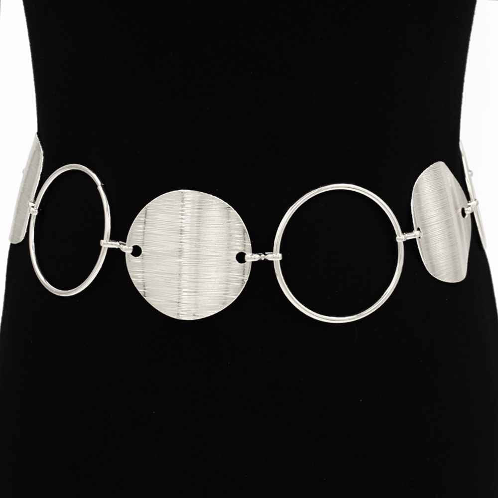 Round Disc Linked Waist Belt | BL1030