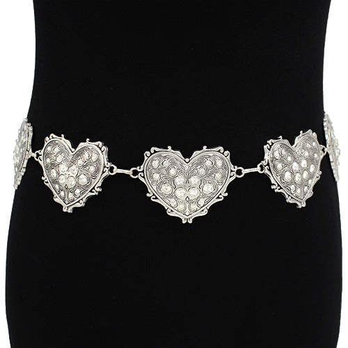 BL1041 | Filigree Heart Link Belt | KM1535
