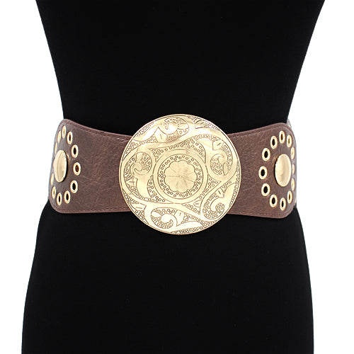 BL1044 | Medallion Stretch Belt | KM1647