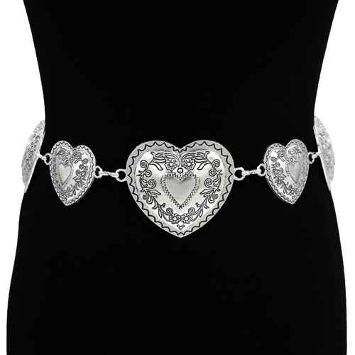 BL1053 | Western Heart Concho Belt | KM1705