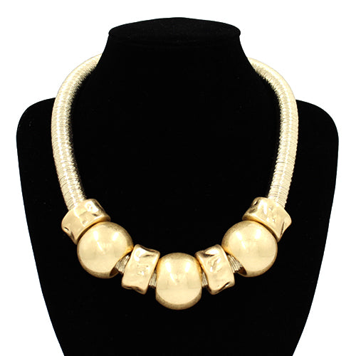 N5269 | Modern Metal Collar Necklace | KN2073