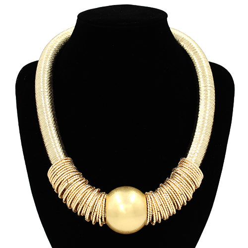 N5270 | Coil Collar Statement Necklace | KN2074