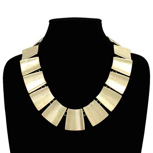Geometric Plate Necklace | N5399