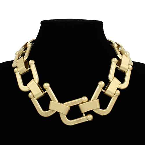 Geometric U-Link Necklace | N5400