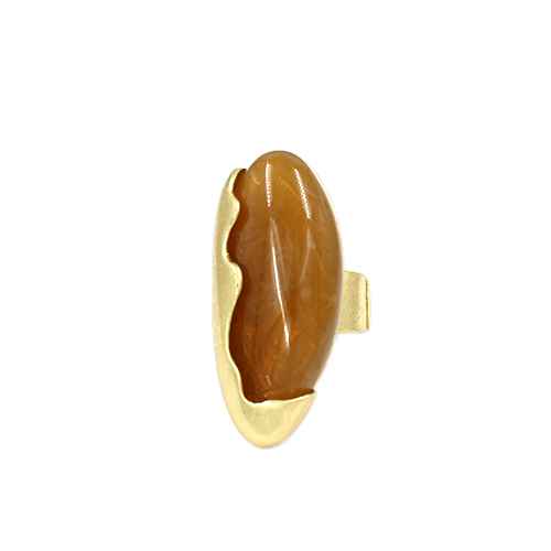 R0119 | Sculpted Stone Ring | KR2137