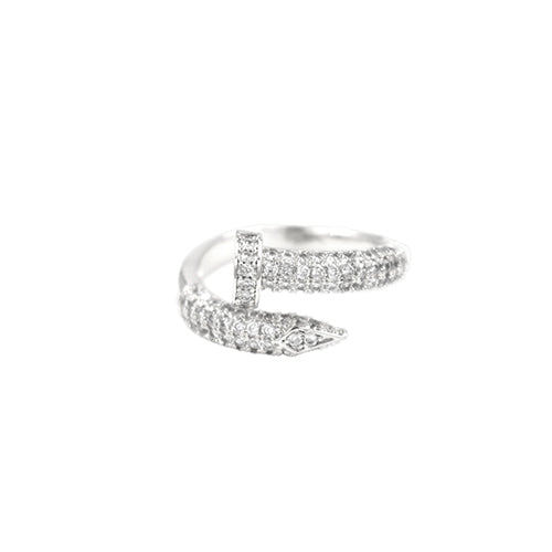 R0129 | Pave Nail Wrap Ring | KR2148