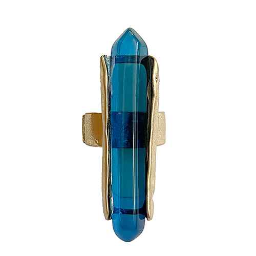 Elongated Stone Ring | R0147