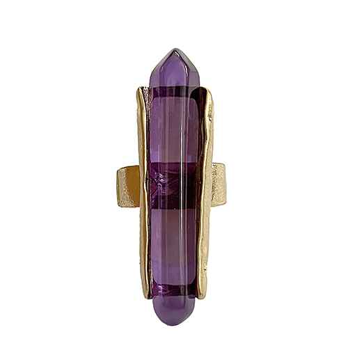 Elongated Stone Ring | R0147