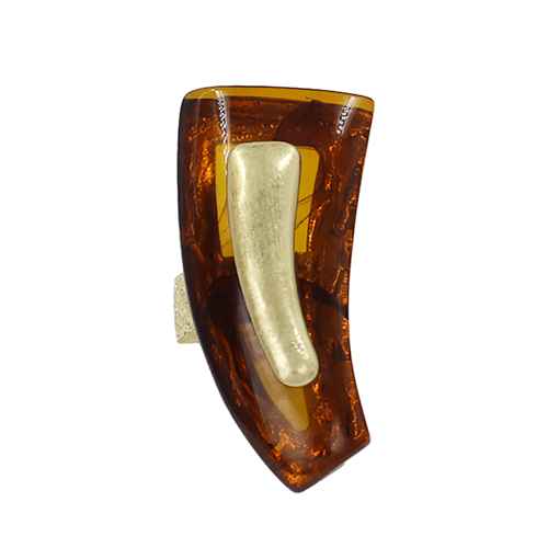 Sculptural Organic Stone Cocktail Ring | R0151
