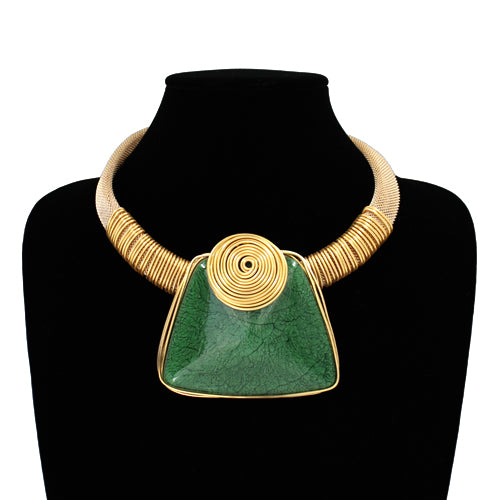 N5276 | Wire Wrapped Pendant Necklace | KS2213