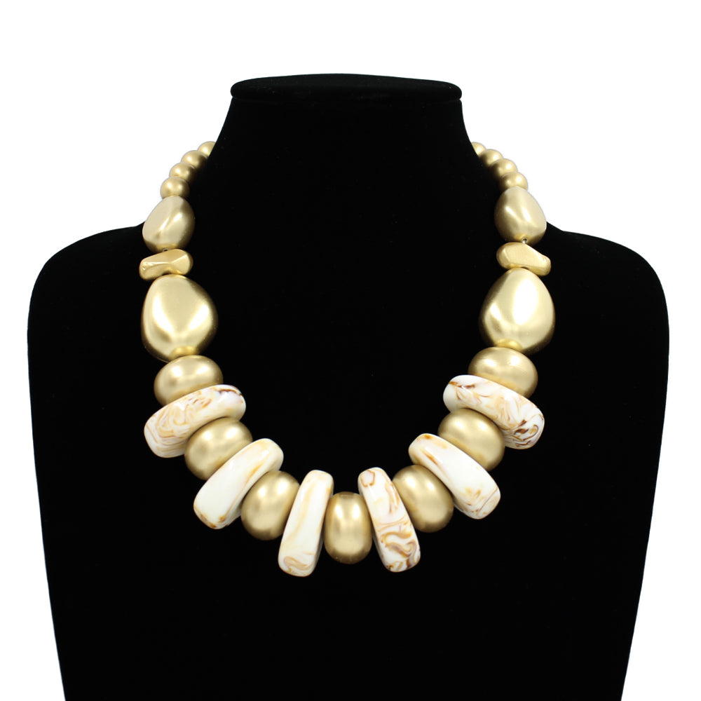 N5278 | Mixed Chunky Beaded Necklace | KS2216