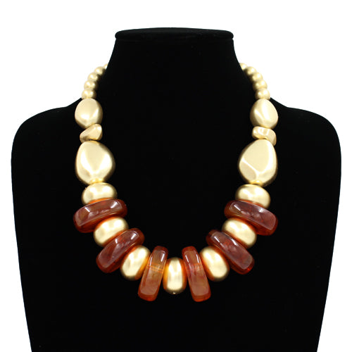 N5278 | Mixed Chunky Beaded Necklace | KS2216