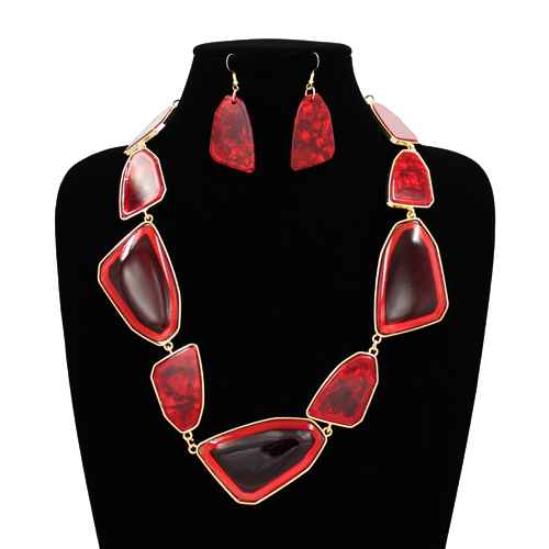 Modern Acrylic Statement Necklace Set | N5391