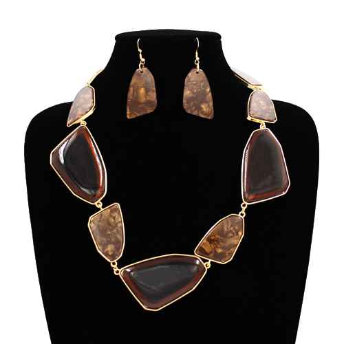 Modern Acrylic Statement Necklace Set | N5391