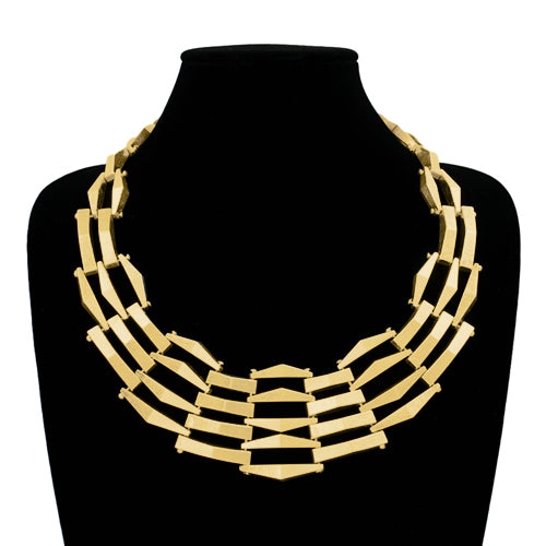 N5125 | Matte  Bold Link Collar Necklace | KS2278