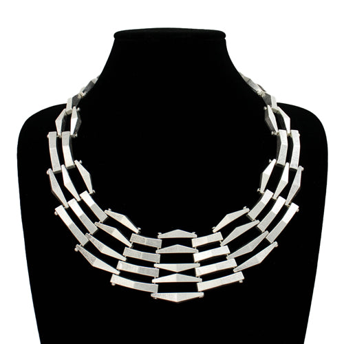 N5125 | Matte  Bold Link Collar Necklace | KS2278