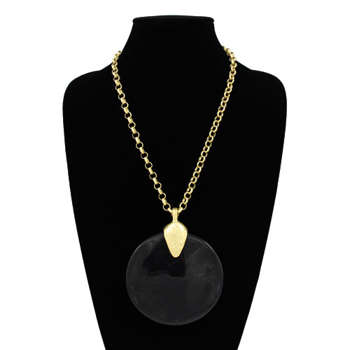 N5284 | Oversized Disc Pendant Necklace | KS2292