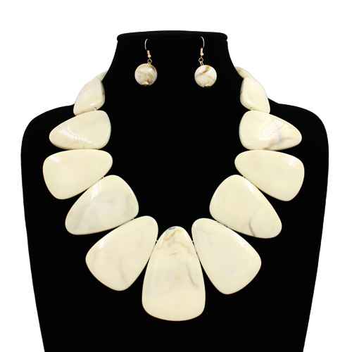 N5263 | Modern Bib Collar Necklace Set | KS2298