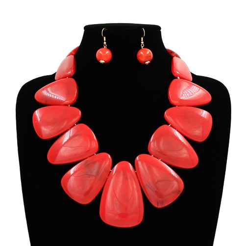 N5263 | Modern Bib Collar Necklace Set | KS2298