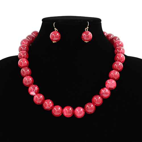 Classic Polished Beads Necklace Set | N5408