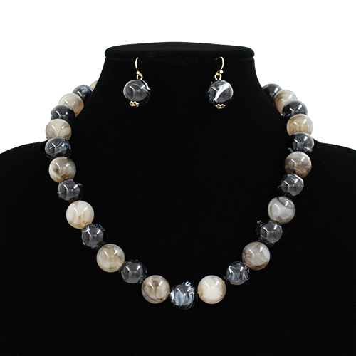 Classic Polished Beads Necklace Set | N5408