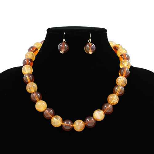 Classic Polished Beads Necklace Set | N5408