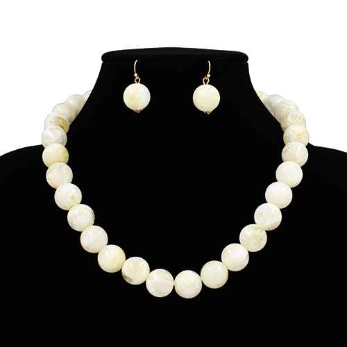 Classic Polished Beads Necklace Set | N5408