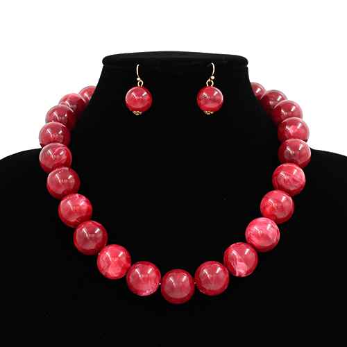 Coordinated Beaded Necklace Set | N5409