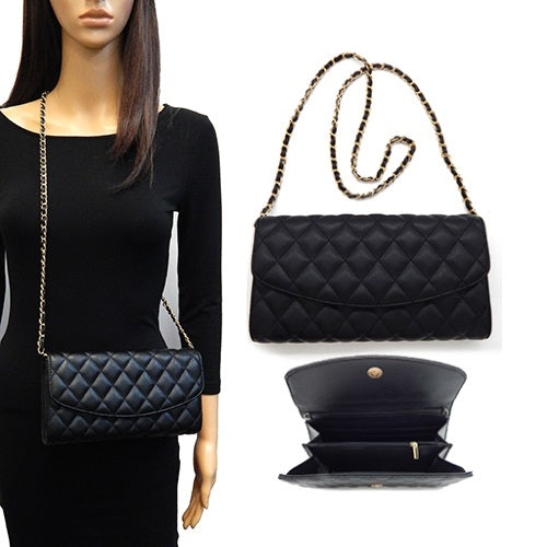 P0022 LA6169 Quilted Leather Handbag