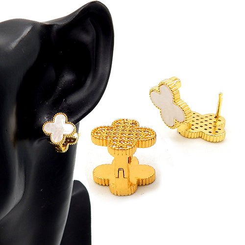 Decorative Clover Stud Earrings | E2634