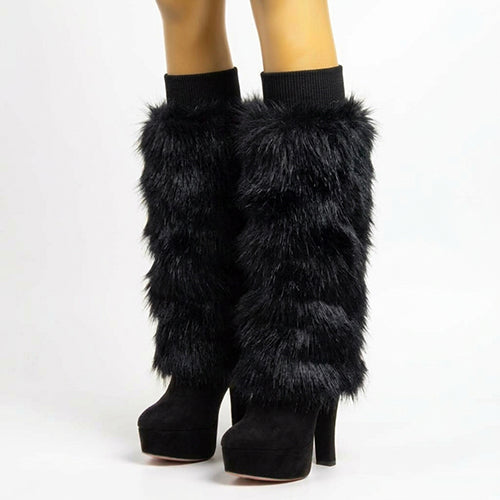 Fuzzy Boot Leg Warmers | WC0006