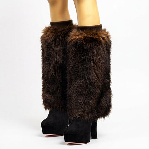 Fuzzy Boot Leg Warmers | WC0006