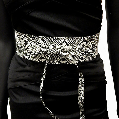 BL1006 LT5060 WRAP AROUND FAUX LEATHER BELT