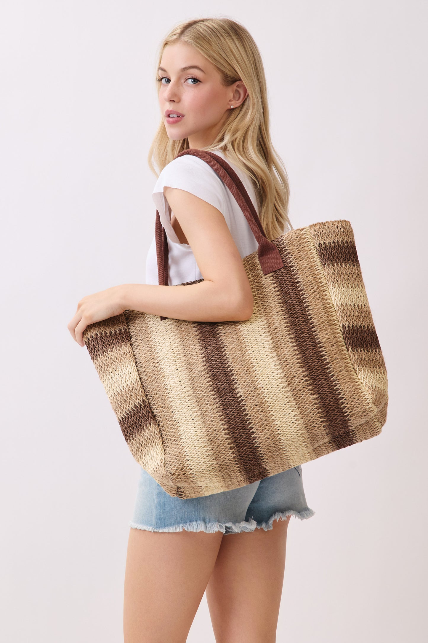 P0016 | Loomed Fiber Open Tote Bag | MB0324