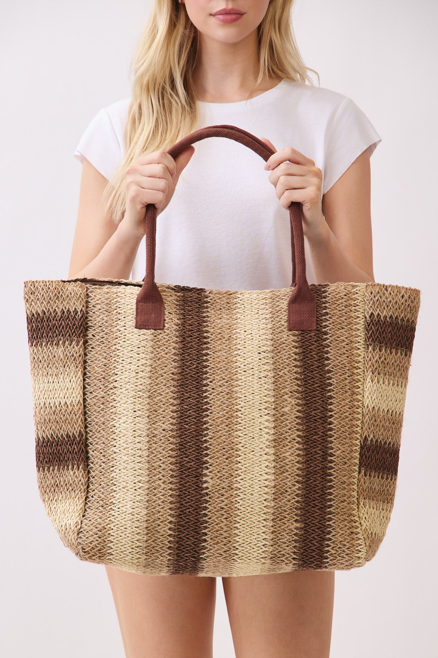 P0016 | Loomed Fiber Open Tote Bag | MB0324